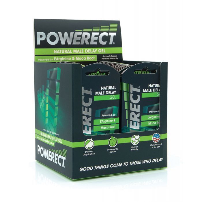 Powerect Natural Delay Serum Foil Display - 5 ml Display of 36