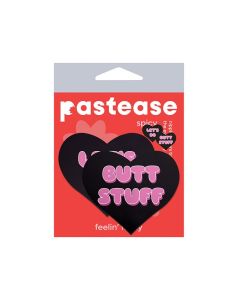 Pastease Premium Heart Let's Do Butt Stuff - Black/Pink O/S