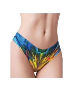 Mememe Paradise Birds Parrot Printed Thong
